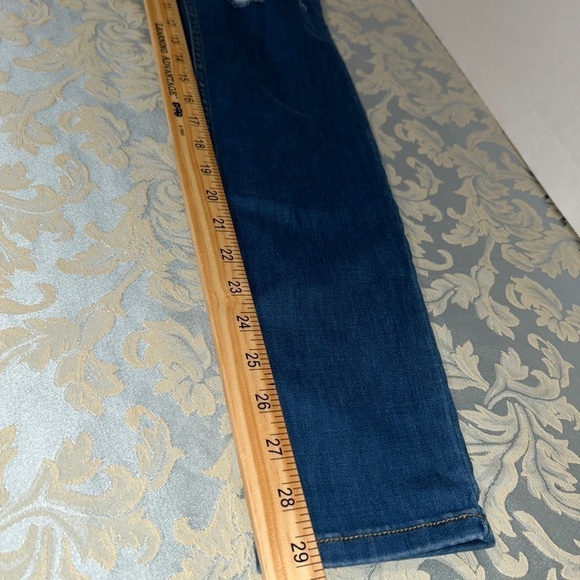 Free People High Rise Skinny Jeans Size 28 R Blue Denim Distressed - Picture 6 of 7